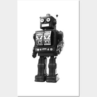 Vintage robot Posters and Art